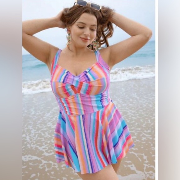 BloomChic Other - Size 22 - 24 • 3x • BloomChic • Bright Color Swim Dress